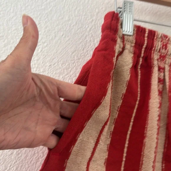 Graziano and Gutierrez Red And Tan Shorts Cotton RARE Small/Medium/Large Woven - Picture 8 of 12